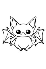 Printable Bat Coloring Pages