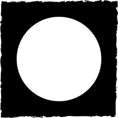 Square brush frames with circle border element