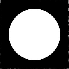 Square brush frames with circle border element