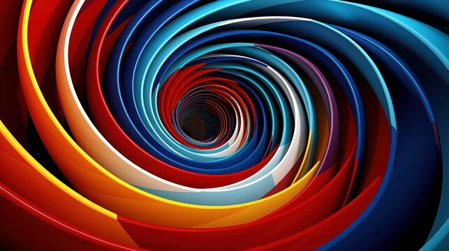 a colorful spiraling tunnel