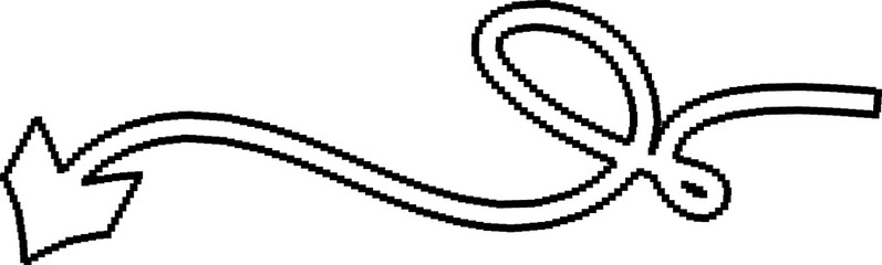 Arrows pixel different shapes and directions