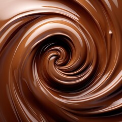a swirl of chocolate