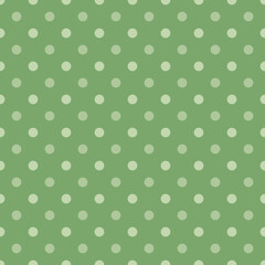 Small green polka dot seamless pattern background