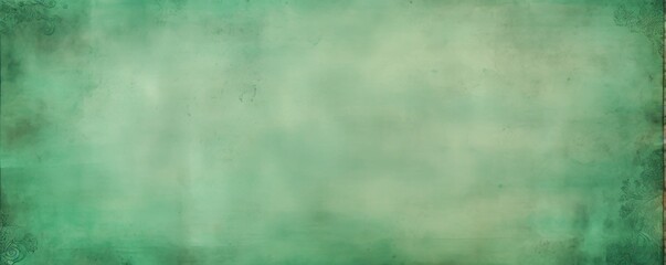 Fototapeta na wymiar Green blank paper with a bleak and dreary border 
