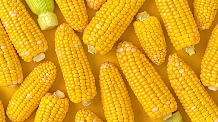 seamless repeatable and tilelable texture pattern of fresh corn vegetable  - Powered by Adobe