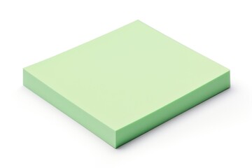 Green blank post it sticky note isolated on white background 