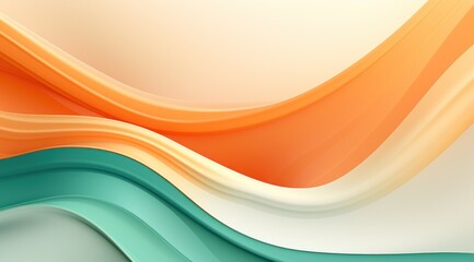 a colorful waves on a white background
