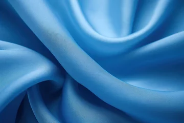 Foto op Aluminium a close up of a blue fabric © sam