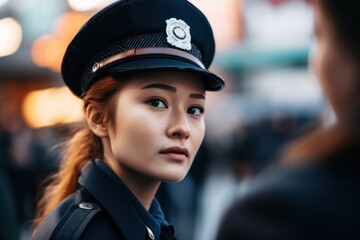a woman in a uniform