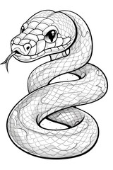 Fototapeta premium Snake Coloring Pages