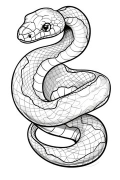 Snake Animals coloring pages for kids