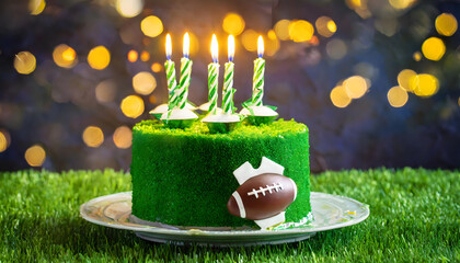 american, usa, nfl, football, rugby kuchen, torte, neu, close up, ball, karte, copy space, hintergrund, braun, grün, modern, neu, anlasser, board, gras, dekor, Texas, Las Vegas