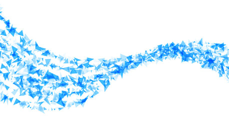 Fototapeta premium Dynamic Blue Triangle Wave