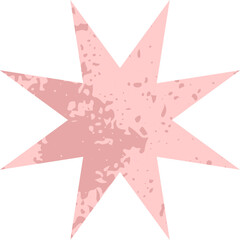 Fototapeta premium Risograph Star Shape