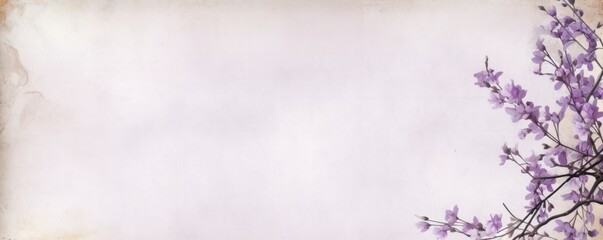 Obraz na płótnie Canvas Lilac blank paper with a bleak and dreary border