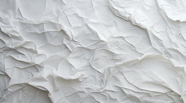 A white paper that has been crumpled