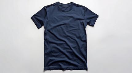 Young Model Shirt Mockup, navy bluet shirt for designs or prints , ai generative, tshirt for design mockups