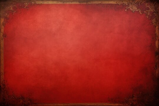 Red blank paper with a bleak and dreary border