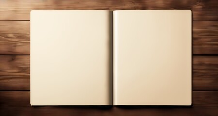  Untouched pages of a blank book, waiting to be filled with stories