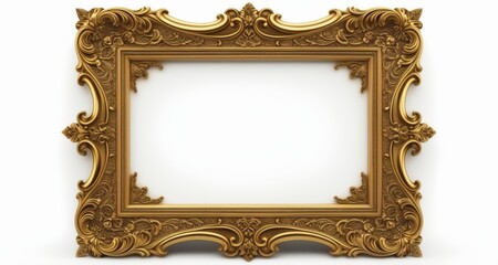  Elegant gold frame, perfect for a portrait or artwork