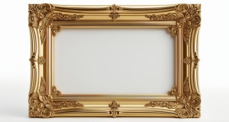  Elegant gold-framed mirror, perfect for a luxurious interior