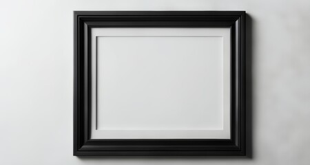  Empty frame on a wall, ready to be filled with art