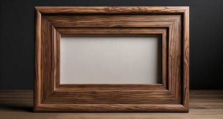  Elegant wooden frame, ready to hold a masterpiece