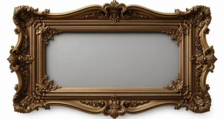  Elegant gold-framed mirror, perfect for a luxurious interior