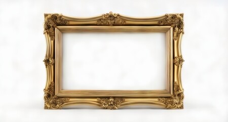  Golden frame, empty canvas, endless possibilities