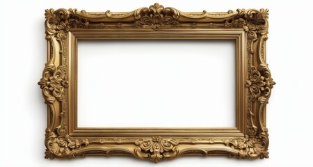  Elegant gold-framed portrait, ready for a masterpiece