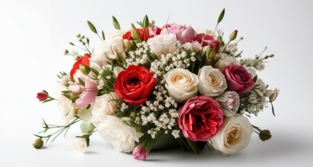  Elegance in Bloom - A bouquet of fresh flowers in full bloom