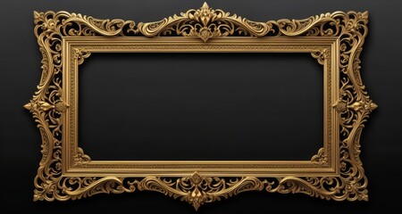  Elegant gold frame, perfect for a masterpiece