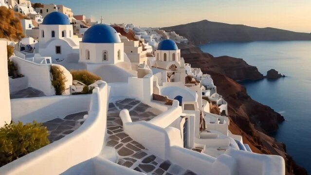 white buildings ocean