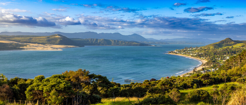 Town of Opononi, hokianga harbour, Northland, New Zealand