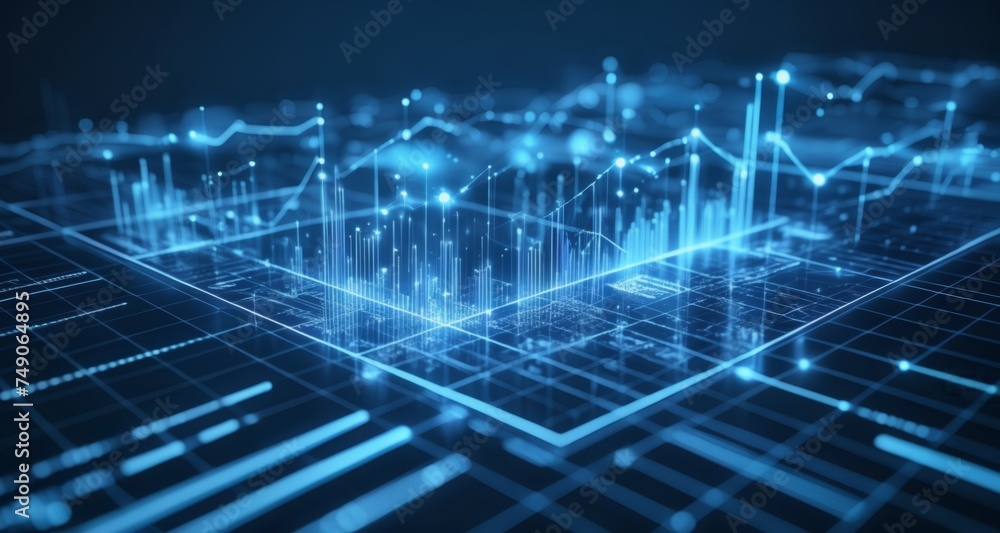 Poster digital future - a vision of advanced technology and data