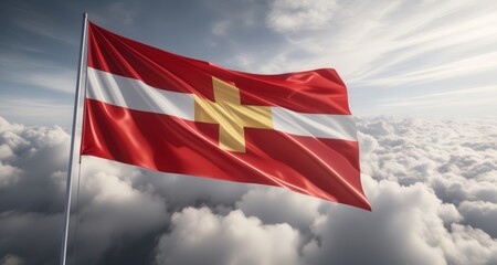  Symbol of unity and pride, soaring high above the clouds