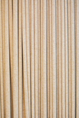 Curtain texture with rustic cotton fabric