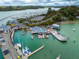 Ferry crossing at Opua, Bay of Islands, New Zealand