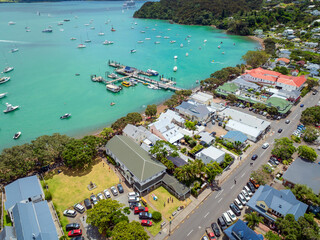 Russell wharf and waterfront, Bay of Islands, New Zealand