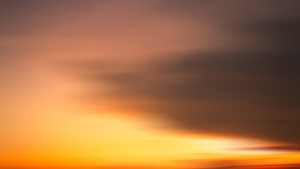 Obraz premium Gradient Yellow Sunset Background effect Shine Orange Light Pastel Sun Dramatic Abastract Overlay Motion blur Sunrise Evening Sky Summer Spring Mockup Travel, Gold Backdrop Minimal Platform Mockup.