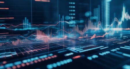  Technological interface with dynamic graphs and charts