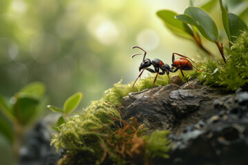 "Forest World: An Ant on a Stone"