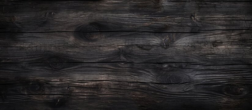 Weathered wood planks in black and white, showcasing a grunge background with burned textures. The intricate grain patterns and rugged surface of the wood are highlighted in stark contrast.