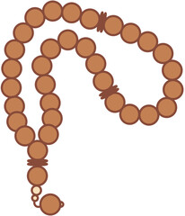 Spiritual rosario and tasbih doodle