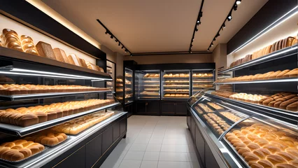 Store enrouleur Boulangerie bakery,store,shop,bread,Generative AI,