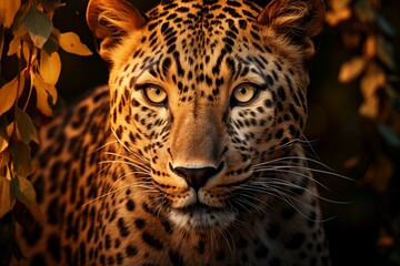 Close Up of Leopard, Portrait.