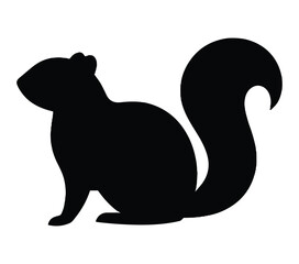 African Ground Squirrel. Vector image. White background.