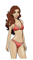 woman posing in swimwear 