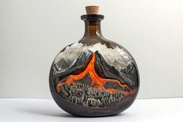 "A snowy mountain and a lava flow in a bottle: A World of Contradictions"