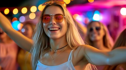 Close-up, portrait happy beautiful young woman, healthy lifestyle concept